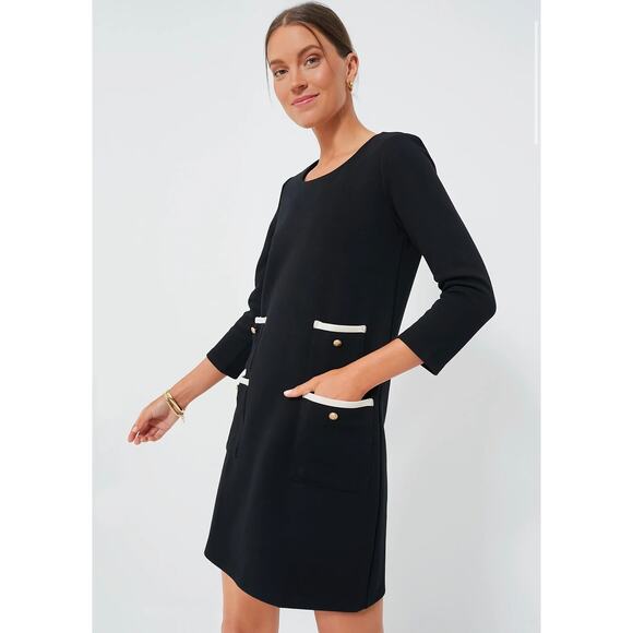 TUCKERNUCK Black Francoise Mod Mini Dress NWT Size XS - Picture 2 of 15
